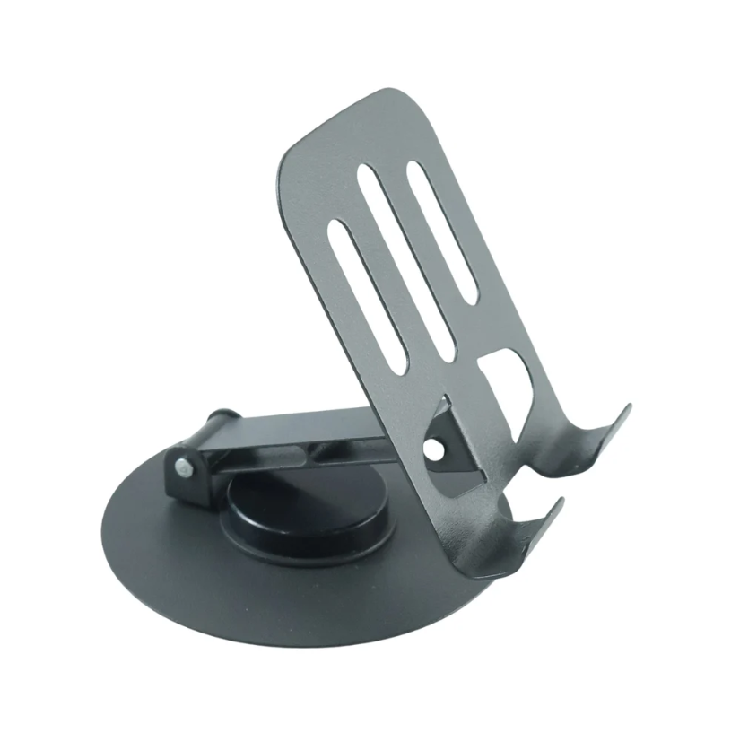 Metallic Phone Stand with 360° Rotating Base