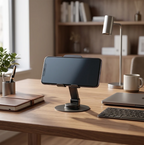Metallic Phone Stand with 360° Rotating Base
